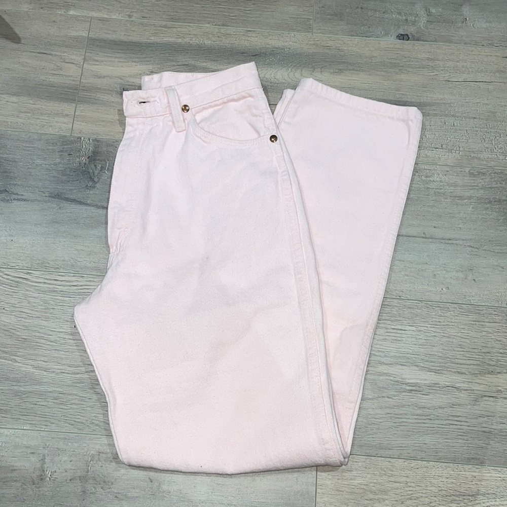 Light pink vintage wrangler jeans size 7/8 x 36